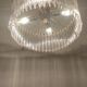 Lamp "Venini" with circular glass ceiling. Italy 1970s.