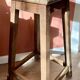 High wooden stool