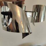 Space age chrome design chandelier suspension