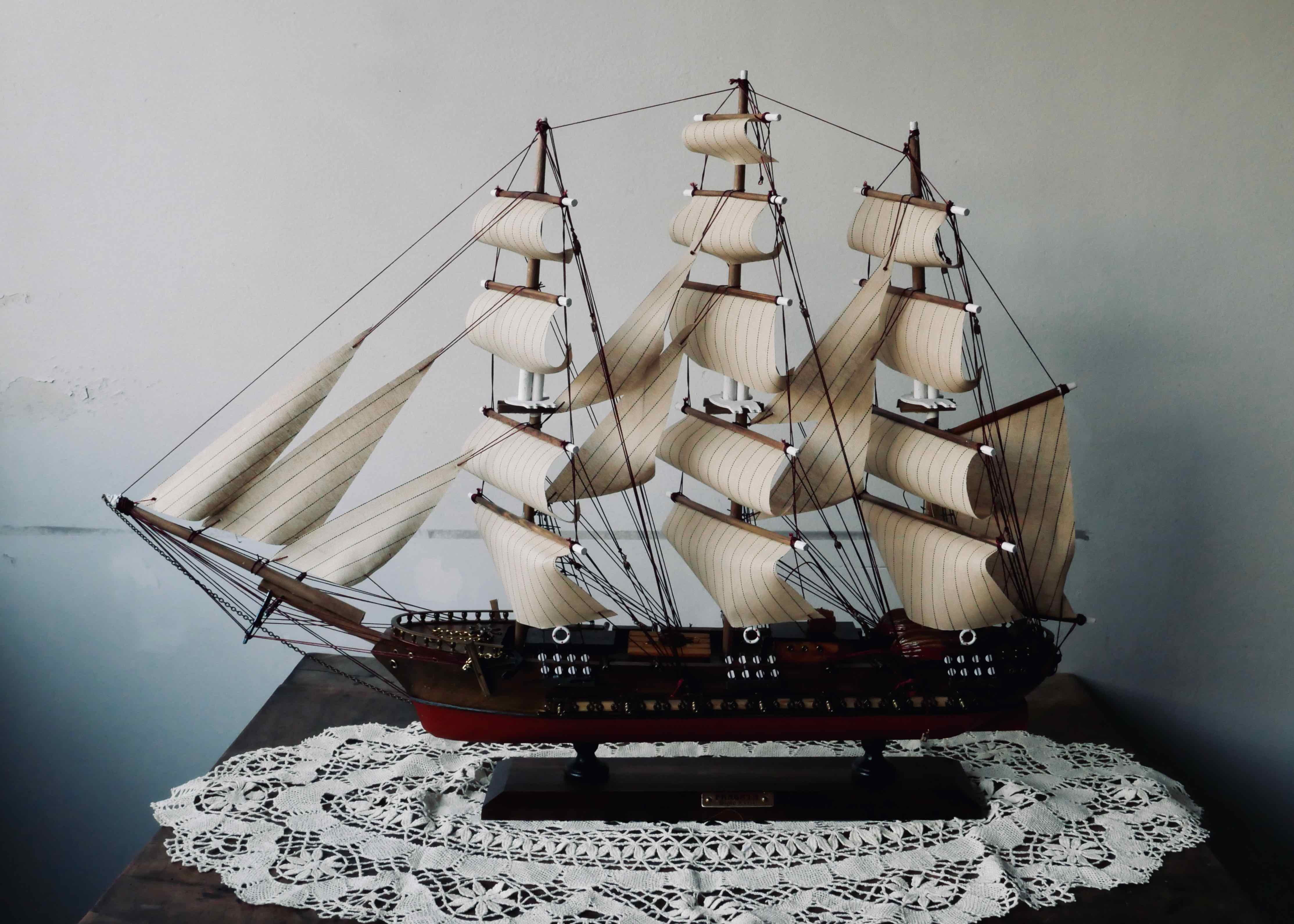 Model ship fragata siglo XVIII