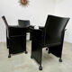 Lot 4 old armchairs "Korium" by Tito Agnoli for Matteo Grassi 1980