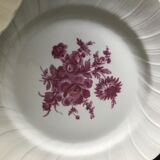 7 porcelain plates from limoges, bernardaud