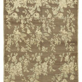 1970s Handwoven Decorative Anatolian Beige Carpet 131 cm x 195 cm