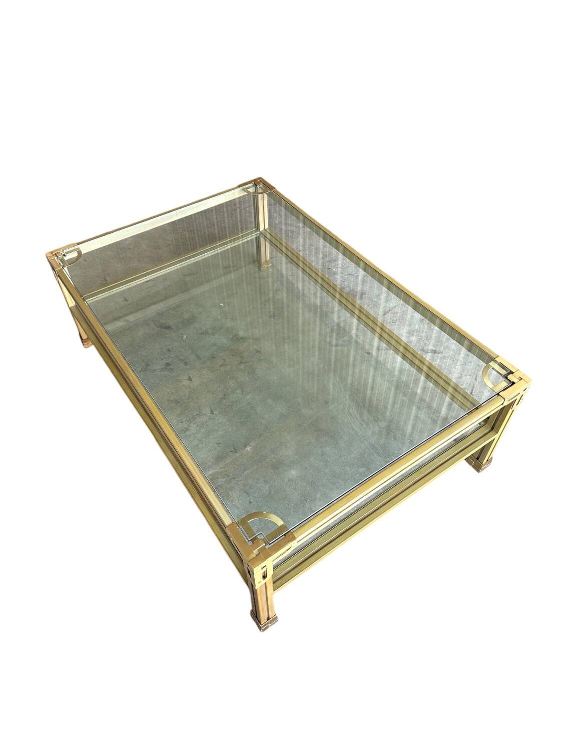 Large vintage coffee table maison valenti