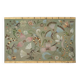 Canvas painted with a decor of lemurs, birds, and flowers. Contemporary.