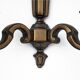 Set of brass wall lamps, Poland, 1950s