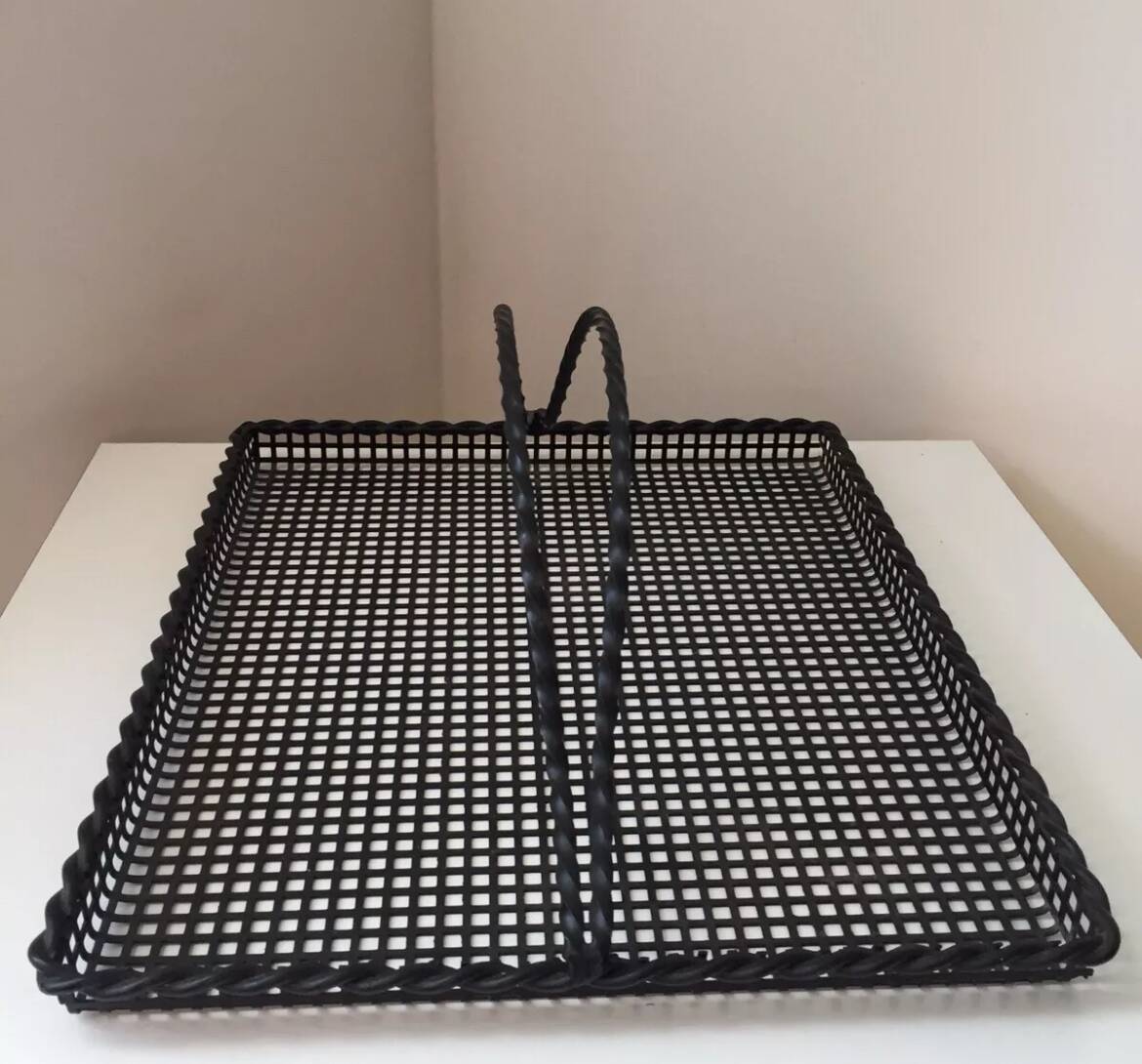 Perforated metal serving tray