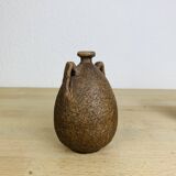 Trio of vintage stoneware vases