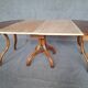 Extending table with vintage bentwood base from the end of the 19th century