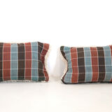 Set of vintage Moroccan wool cushions