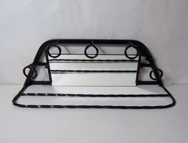 Porte manteau en métal fer forgé