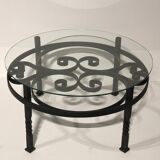Wrought iron coffee table
