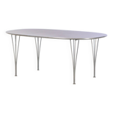 Superellipse table limited edition numbered by Bruno Mathsson and Piet Hein - Denmark 70s/80s