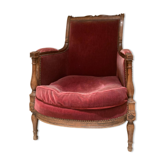 Velvet armchair