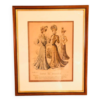 Painting: Engraved “19th century French style”.