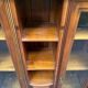 Display cabinet in solid cherry wood Louis Philippe style, 1980s - 108x35x140cm