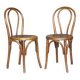 2 chaises Bistrot vers 1910 assise bois thermoformées