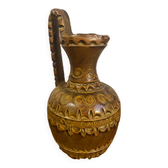 Vallauris ceramic pitcher jug 1960 Huguette Bessone
