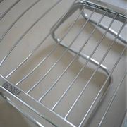 Lot of 2 chrome metal chairs by Gastone Rinaldi.