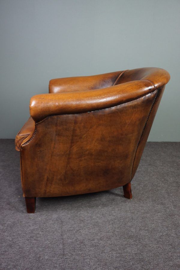 Club armchair in sheepskin