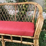 Rattan bench