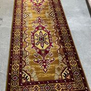 Vintage pure wool carpet 244x83