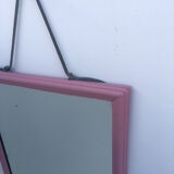 18x25cm pink metal mirror