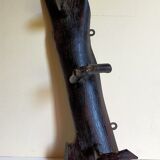 Art-Popular brutalist wall coat holder in solid wood