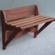 1950s wall coat rack in teak