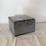 Wooden workshop box painted in vintage