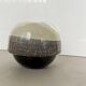 Vintage Ceramic vase, Brown and Cream, Made in Italy, 1970s , Collectible