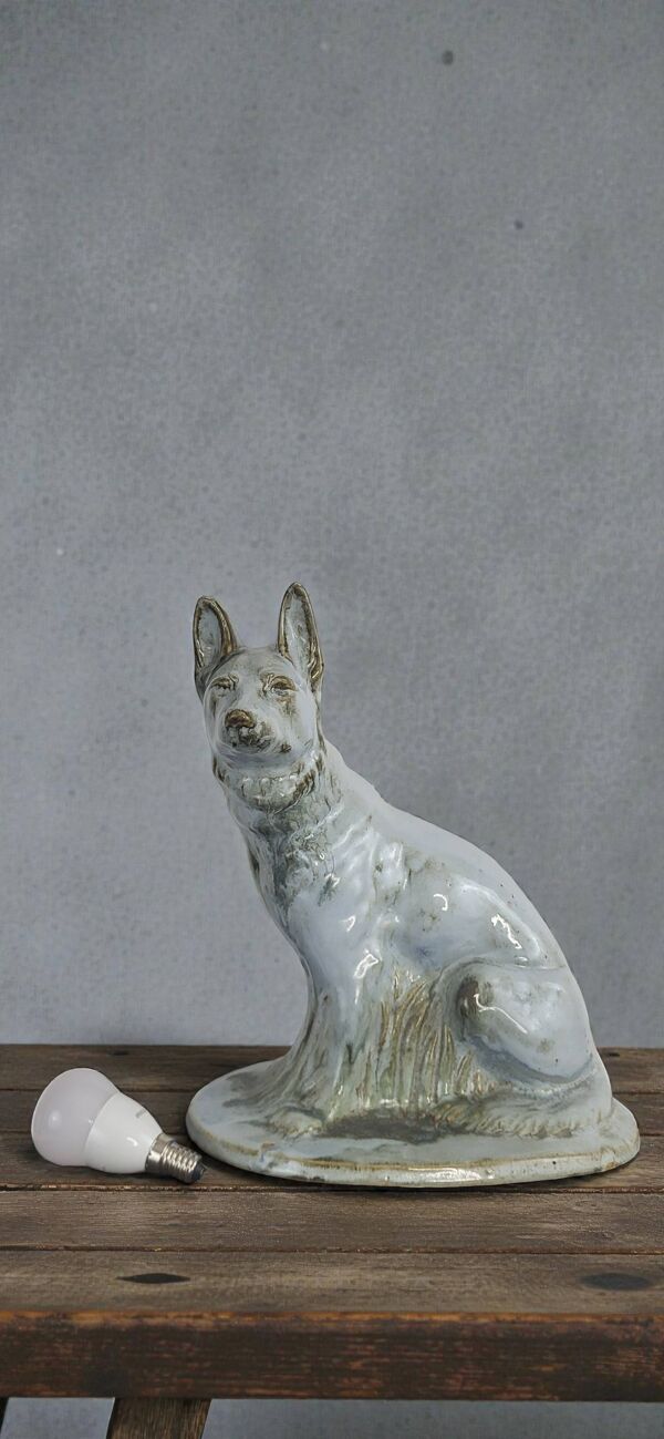 Chien en Faïence, Moulin Des Loups Orchies, Art Déco