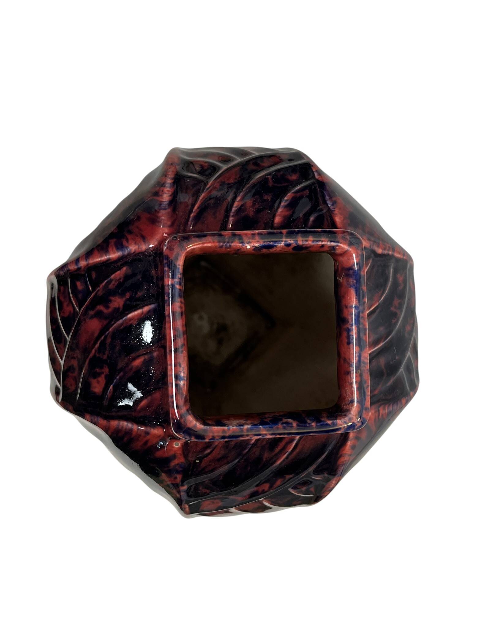 Art Deco, polychrome ceramic vase circa 1930