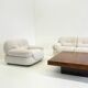 Sapporo armchair by Mario Marenco for Mobil Girgi in cream beige