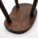 Wooden tripod bedside or occasional table, bean-shaped top.