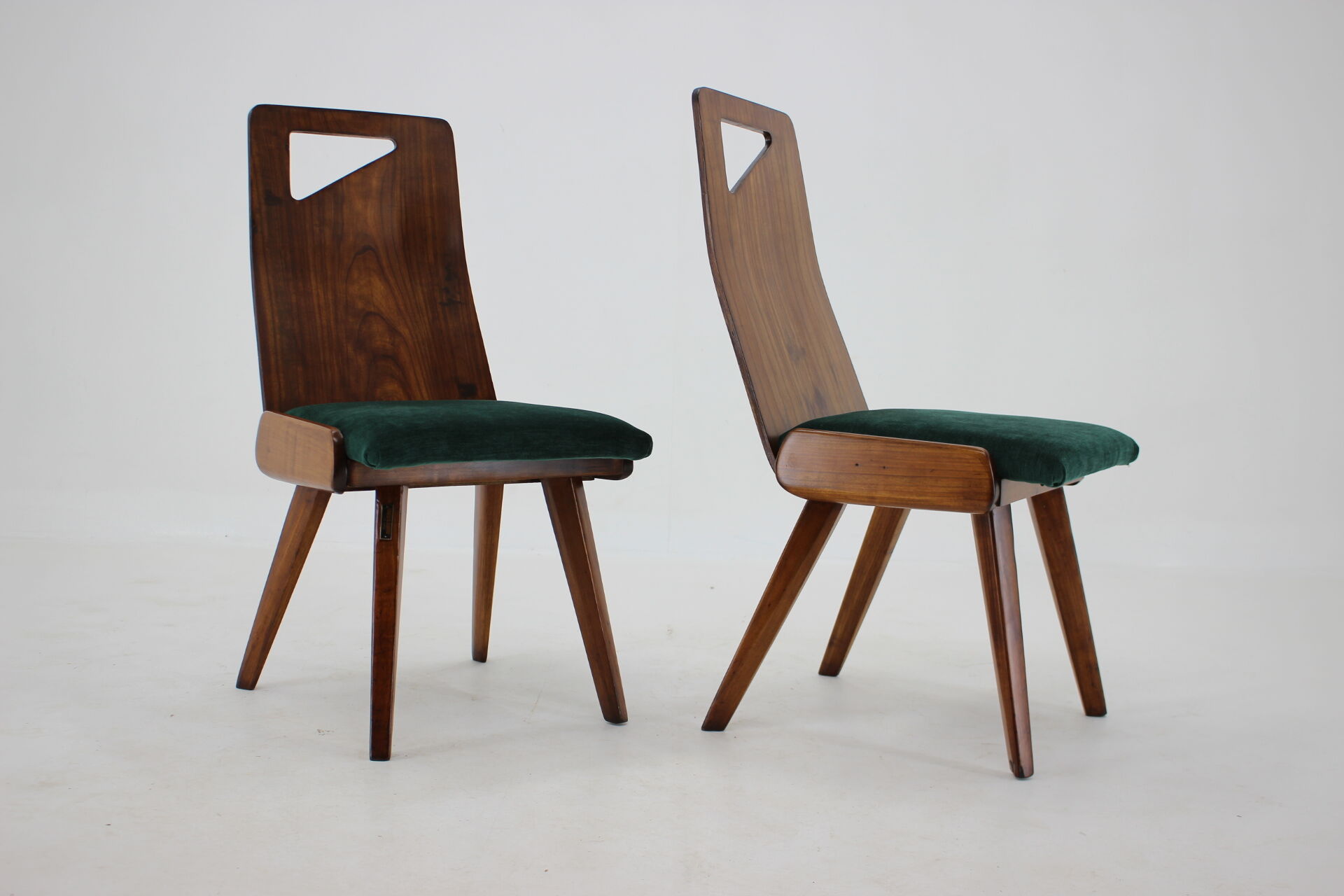 1930s J.Kroha Set of 4 Very Rare Dining Chairs for Grand Hotel, Czechoslovakia