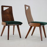 1930s J.Kroha Set of 4 Very Rare Dining Chairs for Grand Hotel, Czechoslovakia