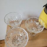 Set of 3 Longchamp ice cream cups from Cristal d'Arques