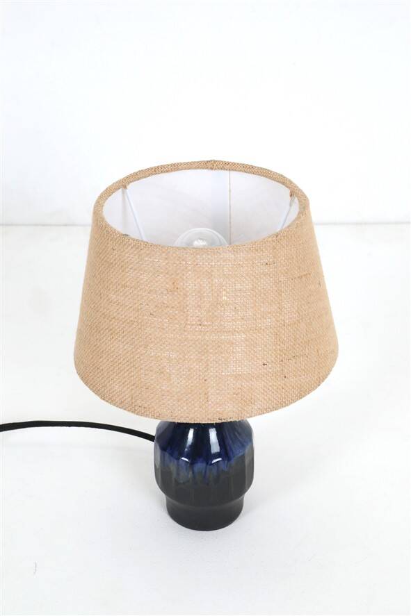 Danish mid-century ceramic table lamp by Ernst Nielsen / Faxe / 1960s / 1970s