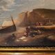 Falaise d'Amont à Etretat vers 1855