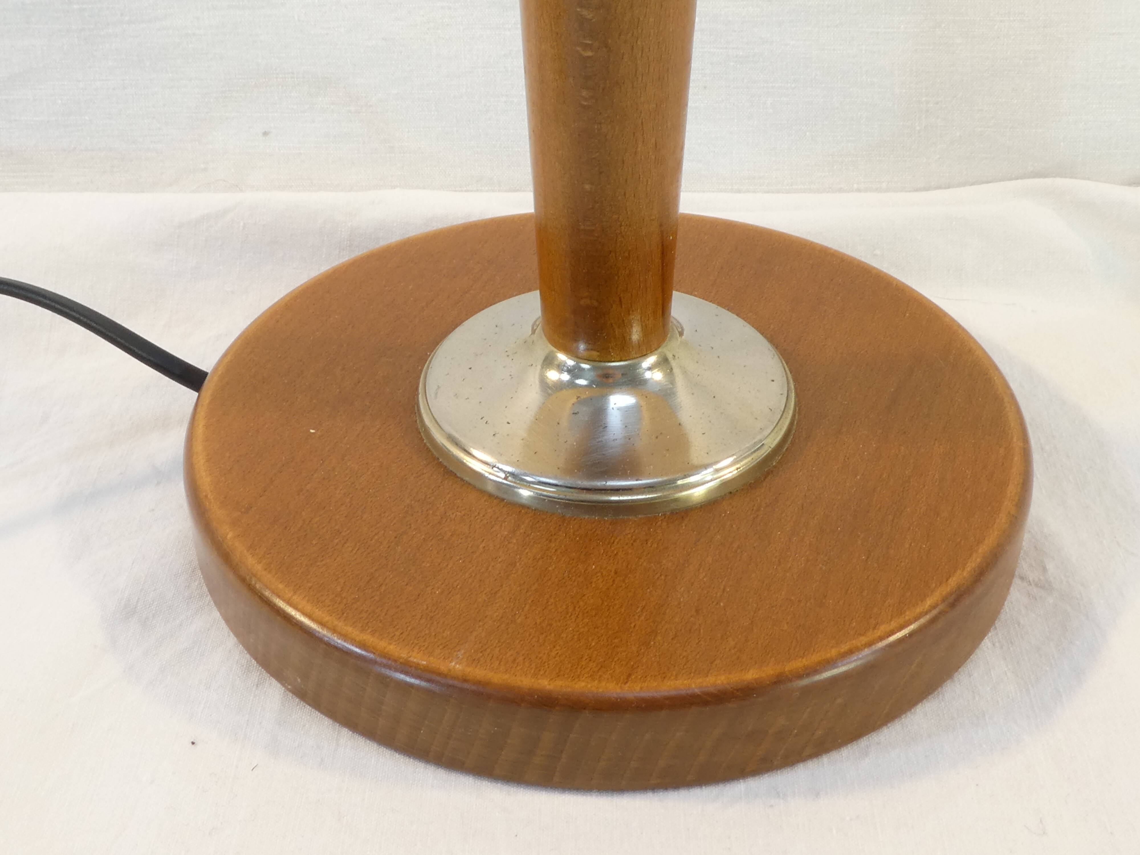Mazda style lum desk lamp in box and chrome metal