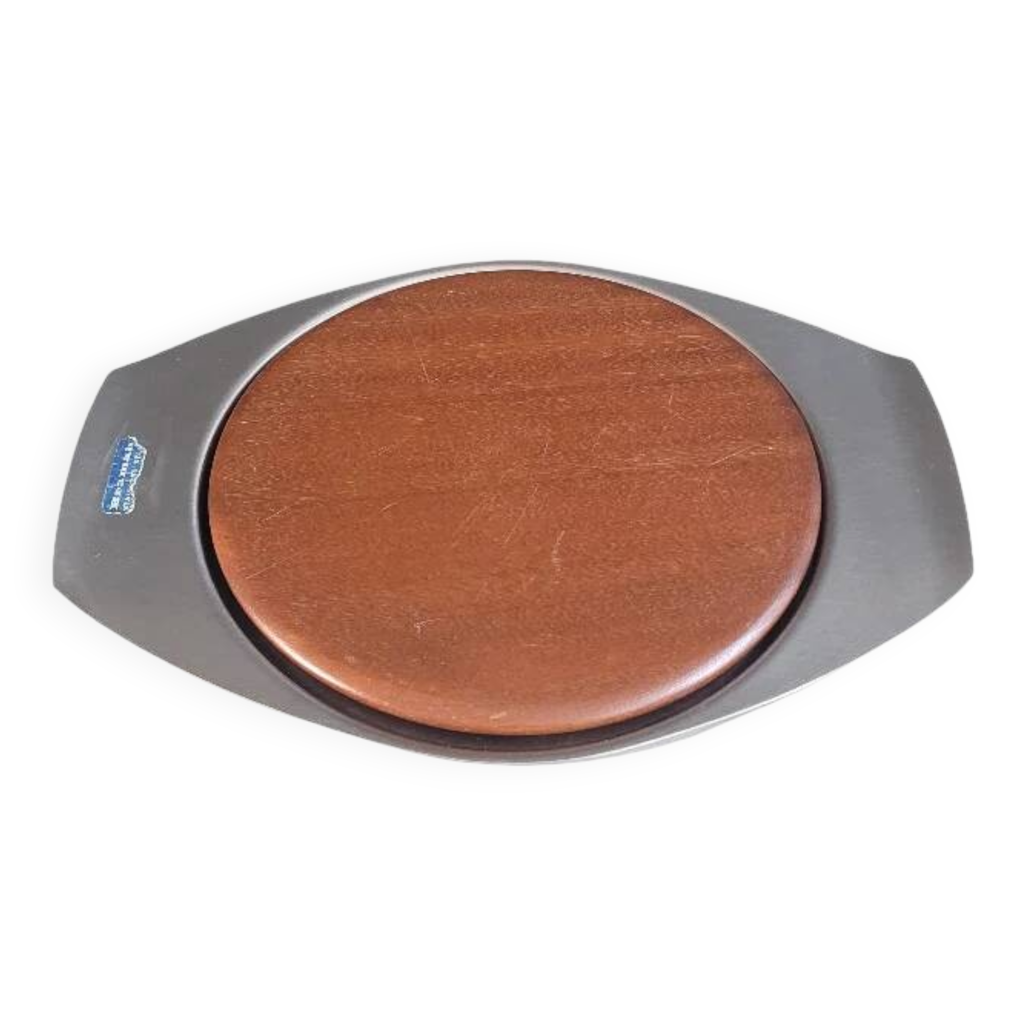 Plateau à fromage Bramah en inox et teck