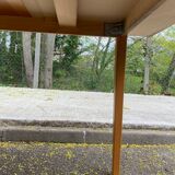 Rectangular Scandinavian dining table in wood for 8 people.