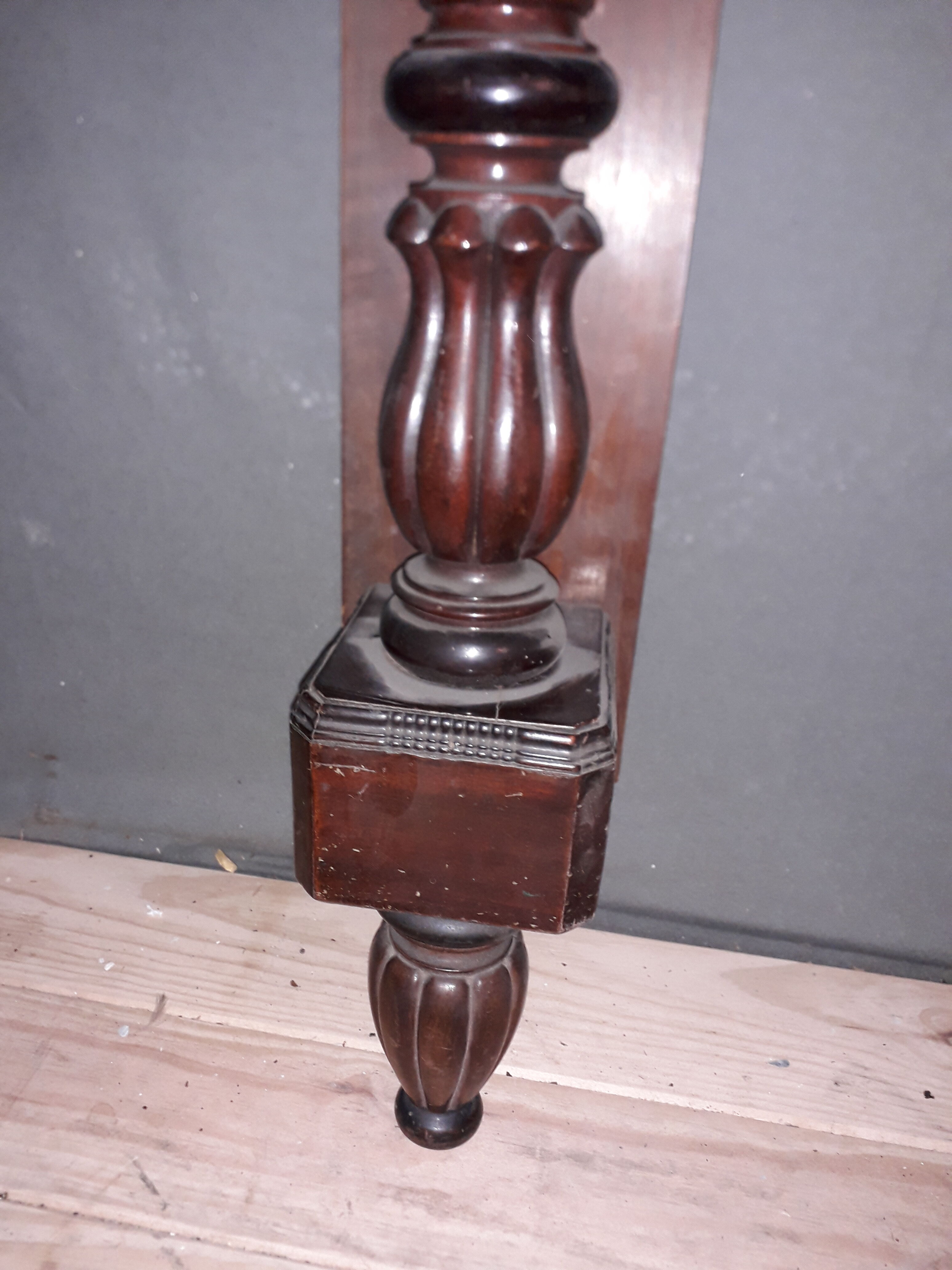 Original mahogany console