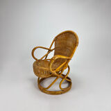 Vintage Rattan Lounge Chair, 1960s