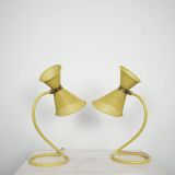 Set of two Mathieu Mategot desk lights