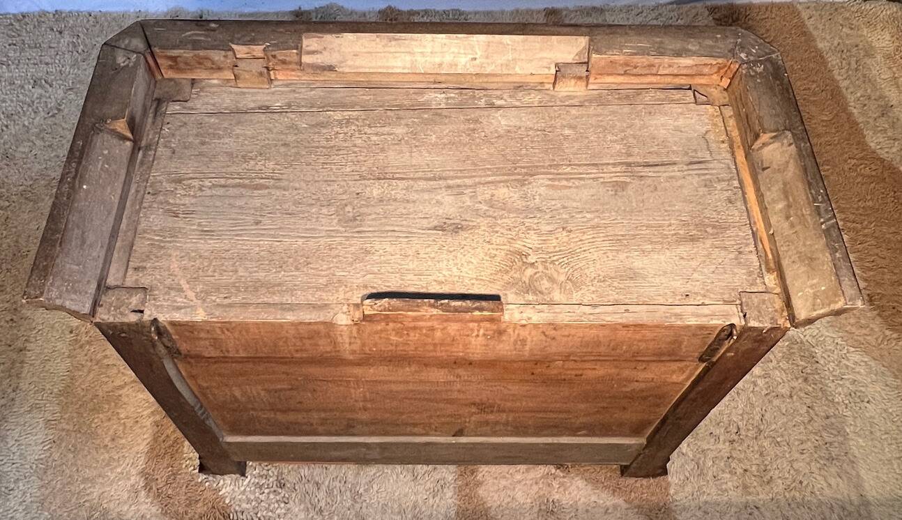 19th century Louis Philippe panetière in walnut, sideboard, storage