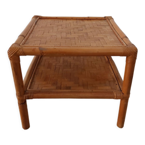 Table basse en bambou