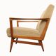 1950s armchair cherrywood in beige