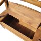 Blonde wooden chest bench